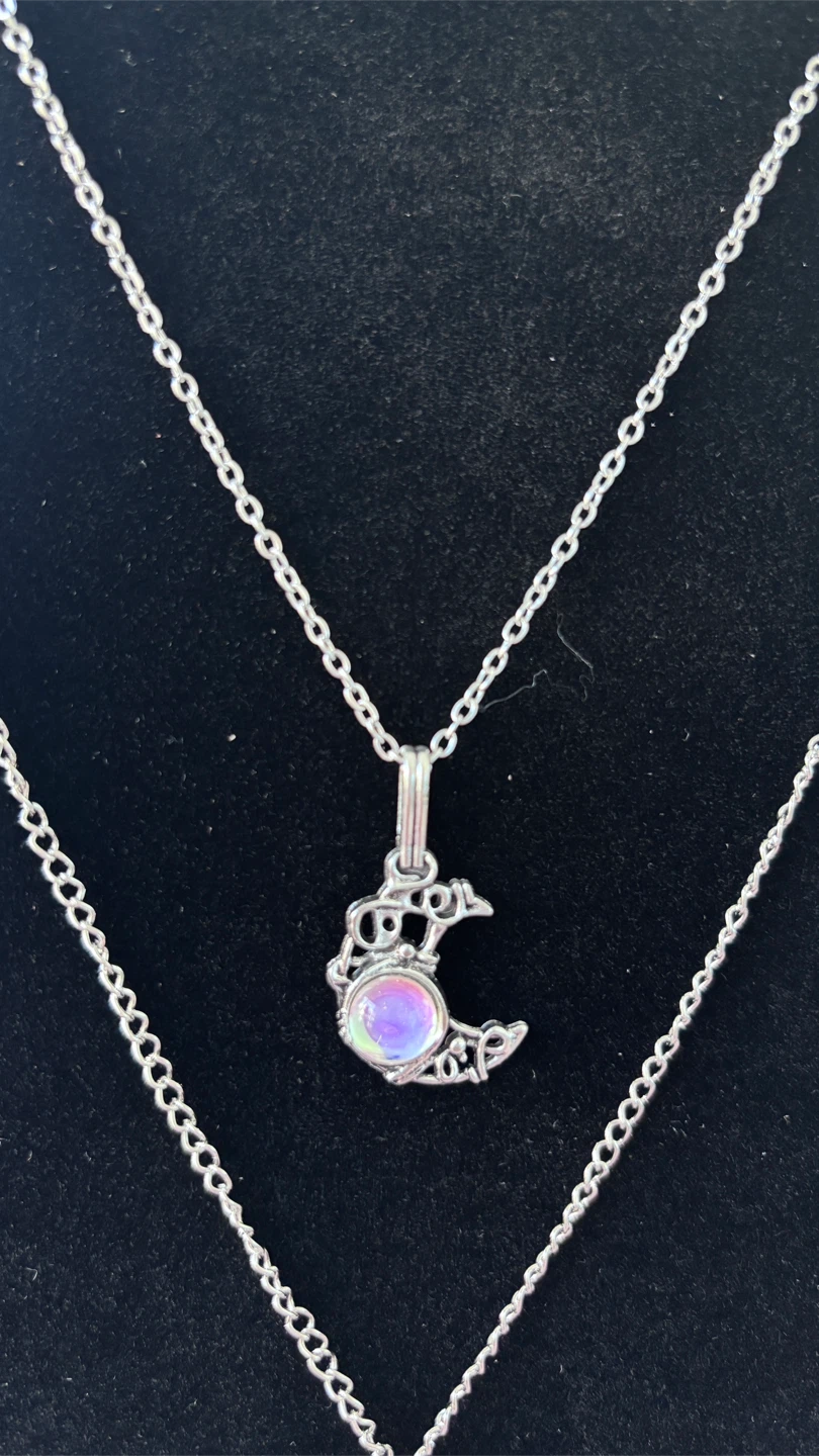 Layered Moon and Sun Pendant Necklaces - photo 2