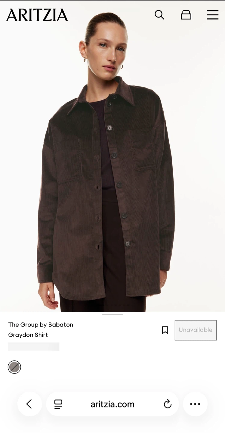 The Group by Babaton - Graydon Corduroy Shirt