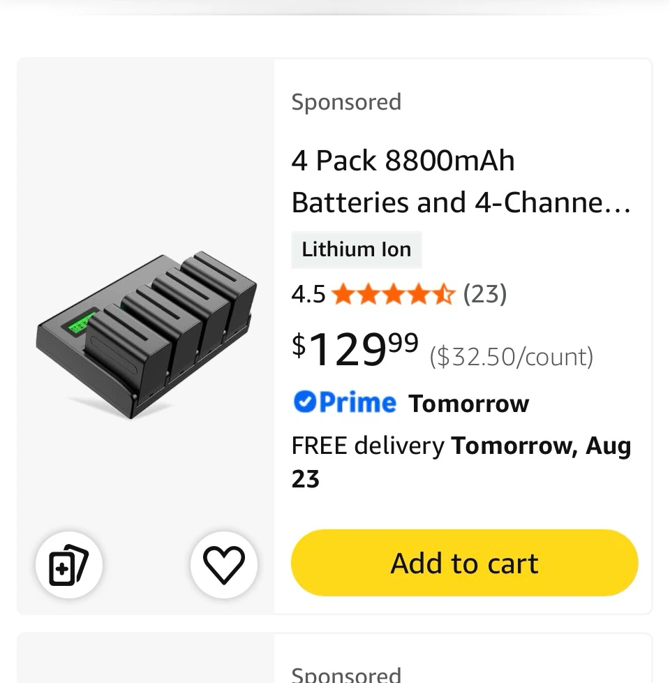 Powerextra Pro 4-Channel Battery Charger
