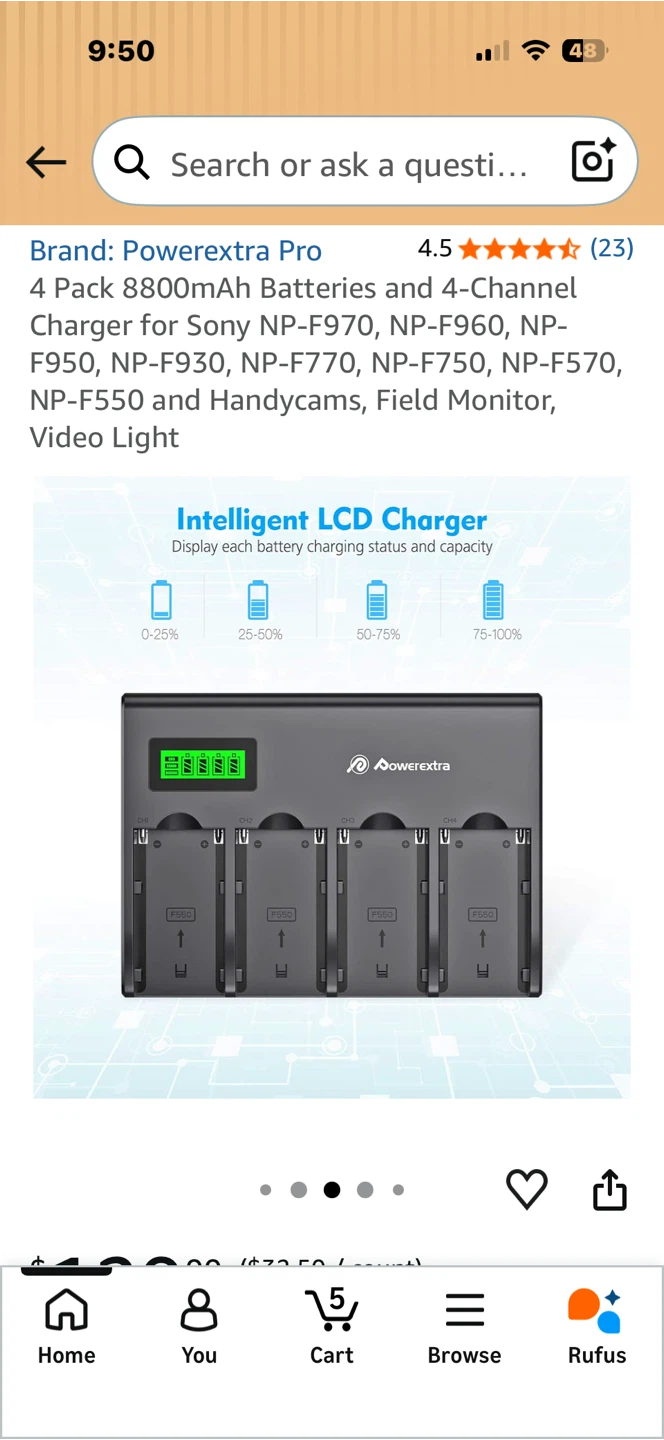 Powerextra Pro 4-Channel Battery Charger - photo 5