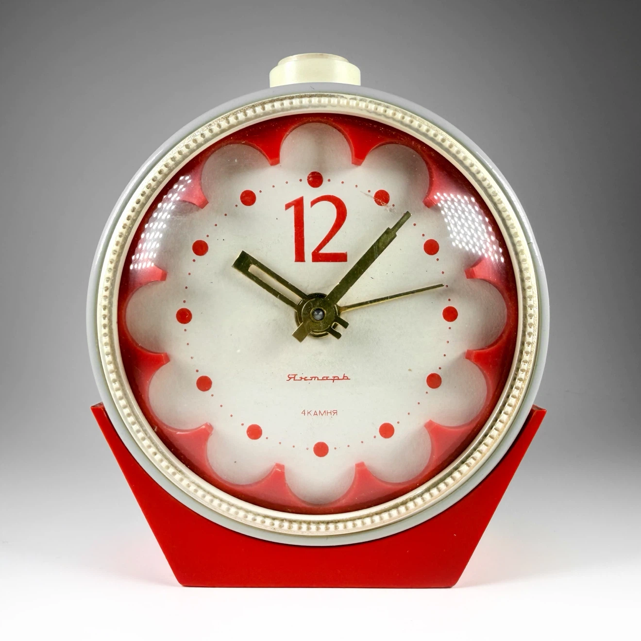 Vintage Soviet Wind-Up Alarm Clock