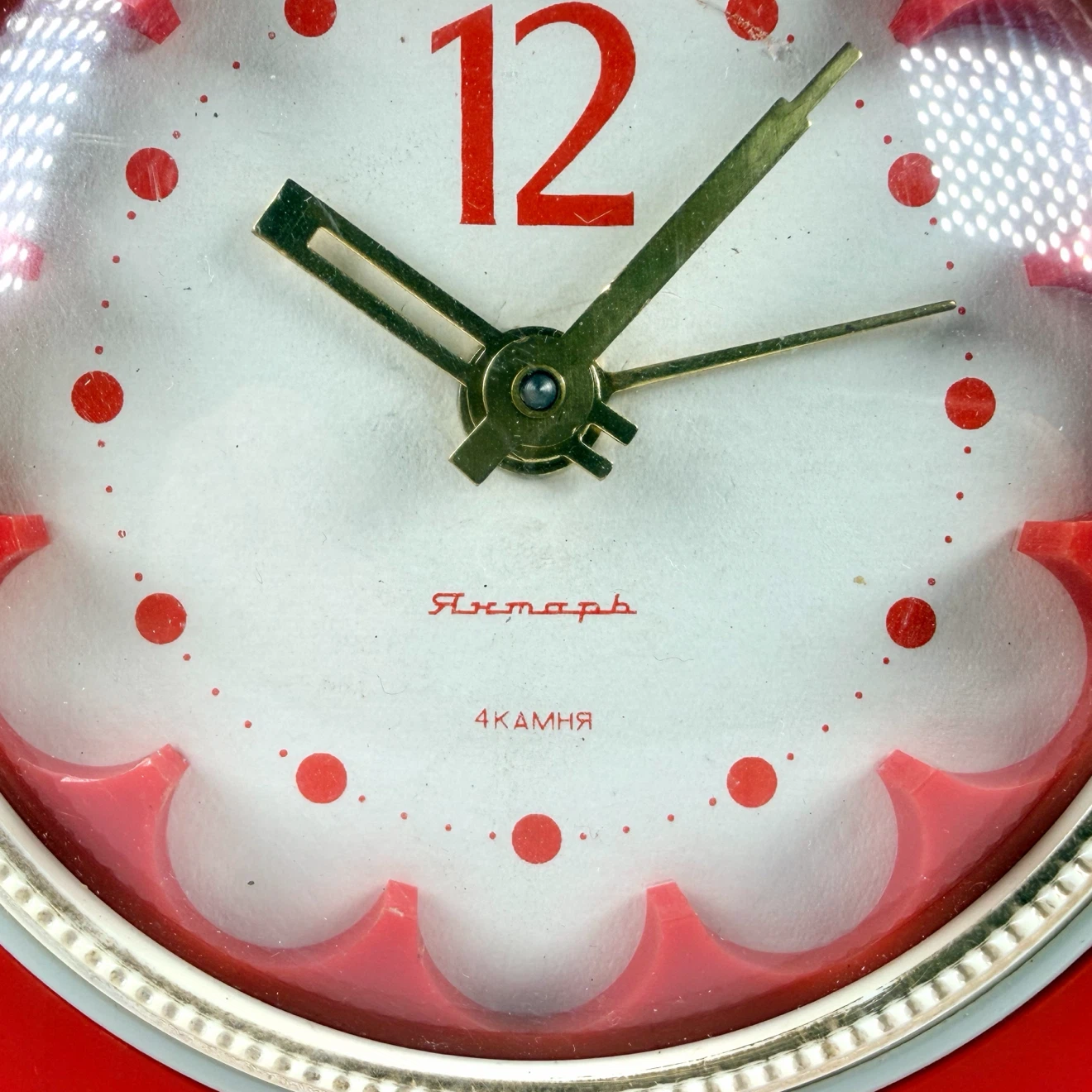 Vintage Soviet Wind-Up Alarm Clock - photo 2