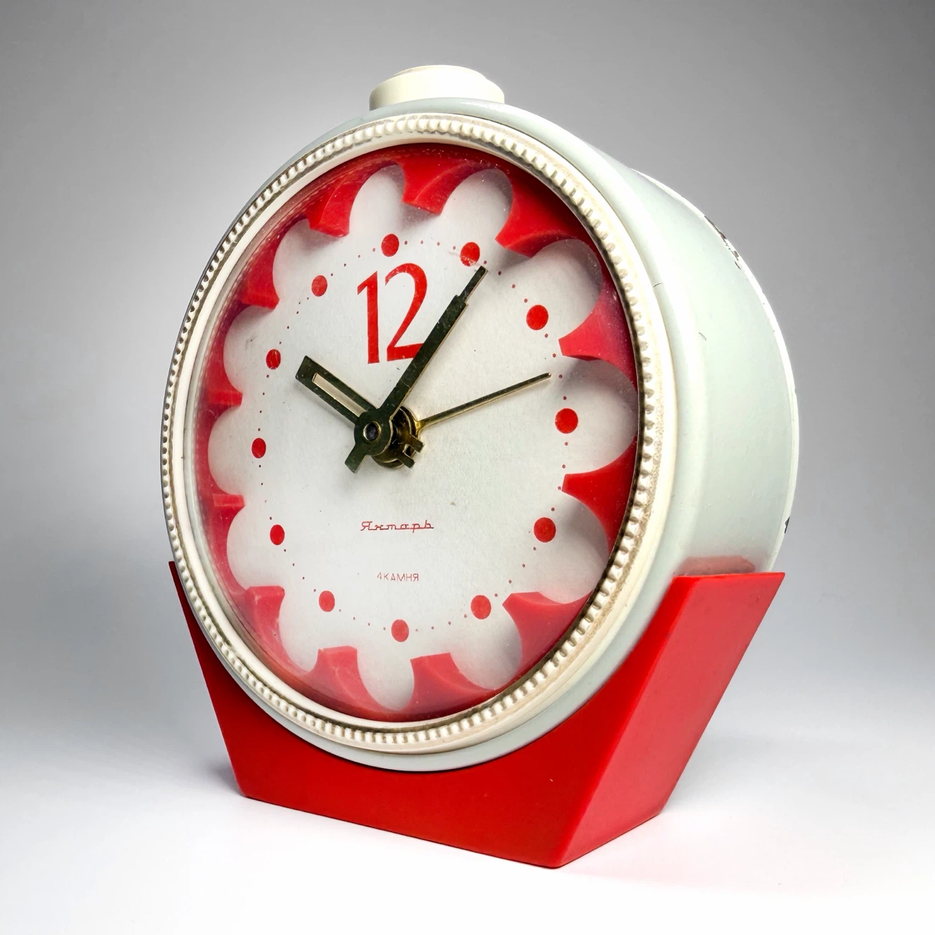 Vintage Soviet Wind-Up Alarm Clock - photo 3