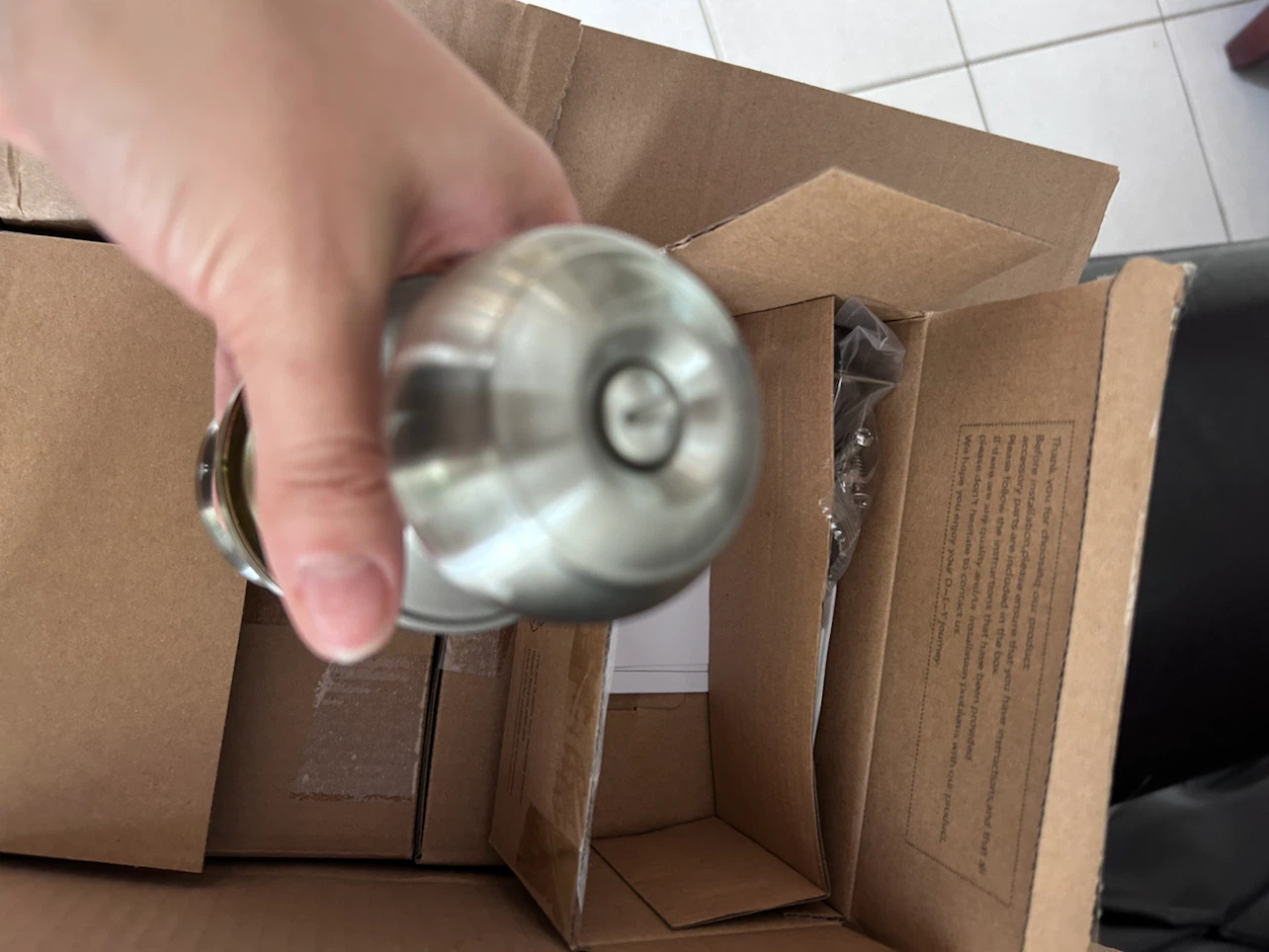 10 pack Brushed Nickel Interior Door Knob Set - photo 5