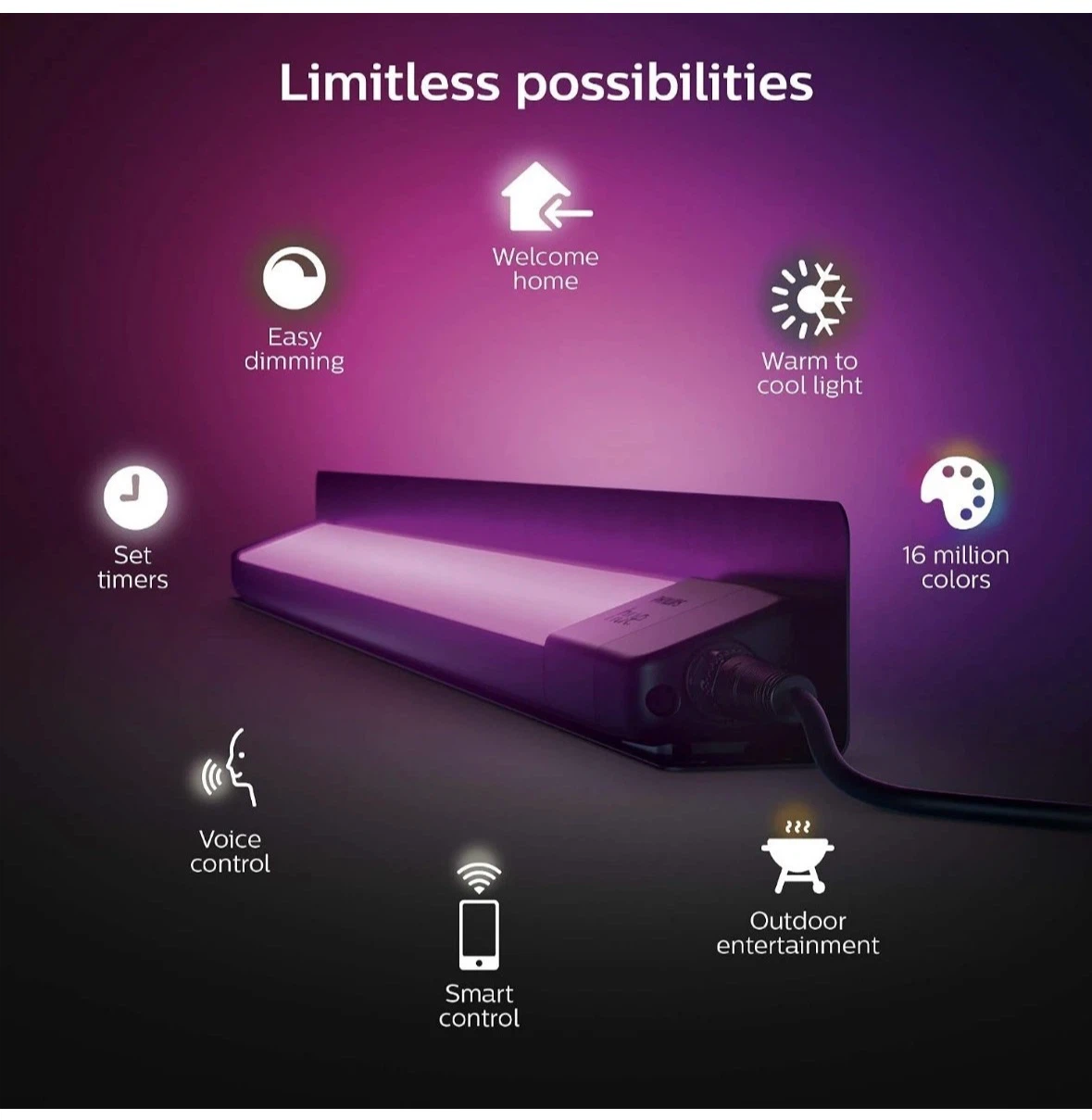 Philips Hue Amarant Linear Outdoor Light, SEALED - photo 2