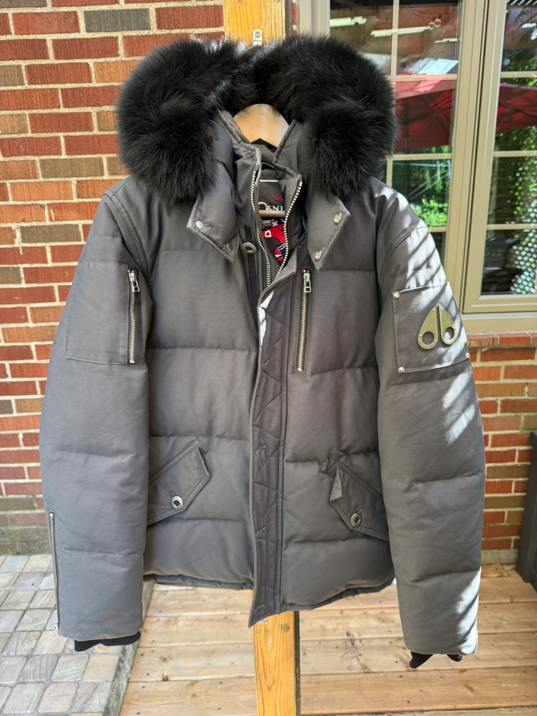 Moose Knuckles Down Parka with Fur Hood