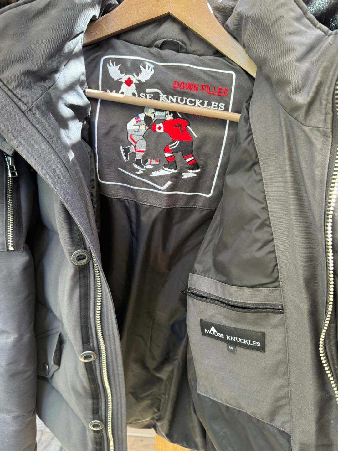 Moose Knuckles Down Parka with Fur Hood - photo 3