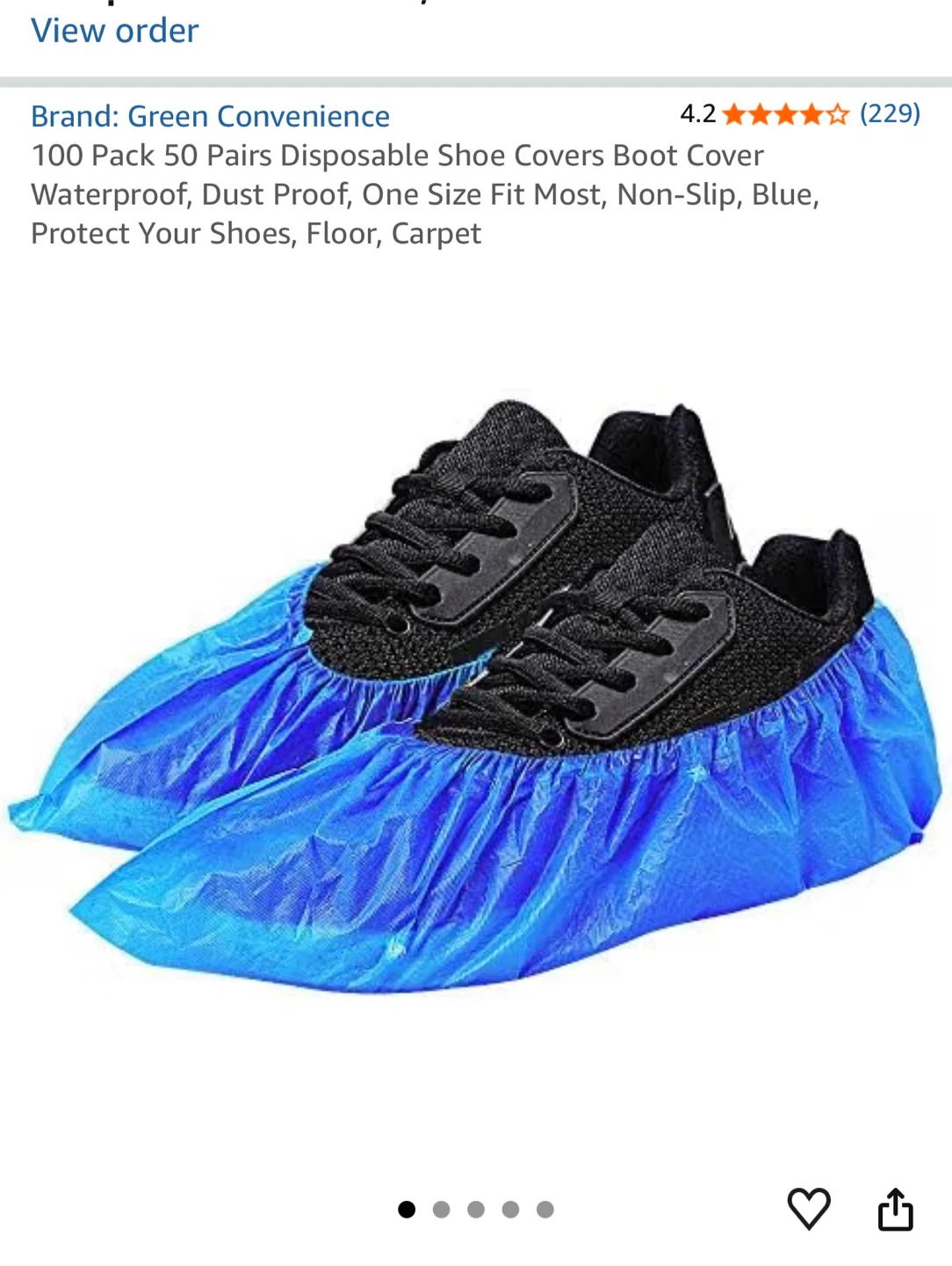 Disposable Shoe Covers Blue