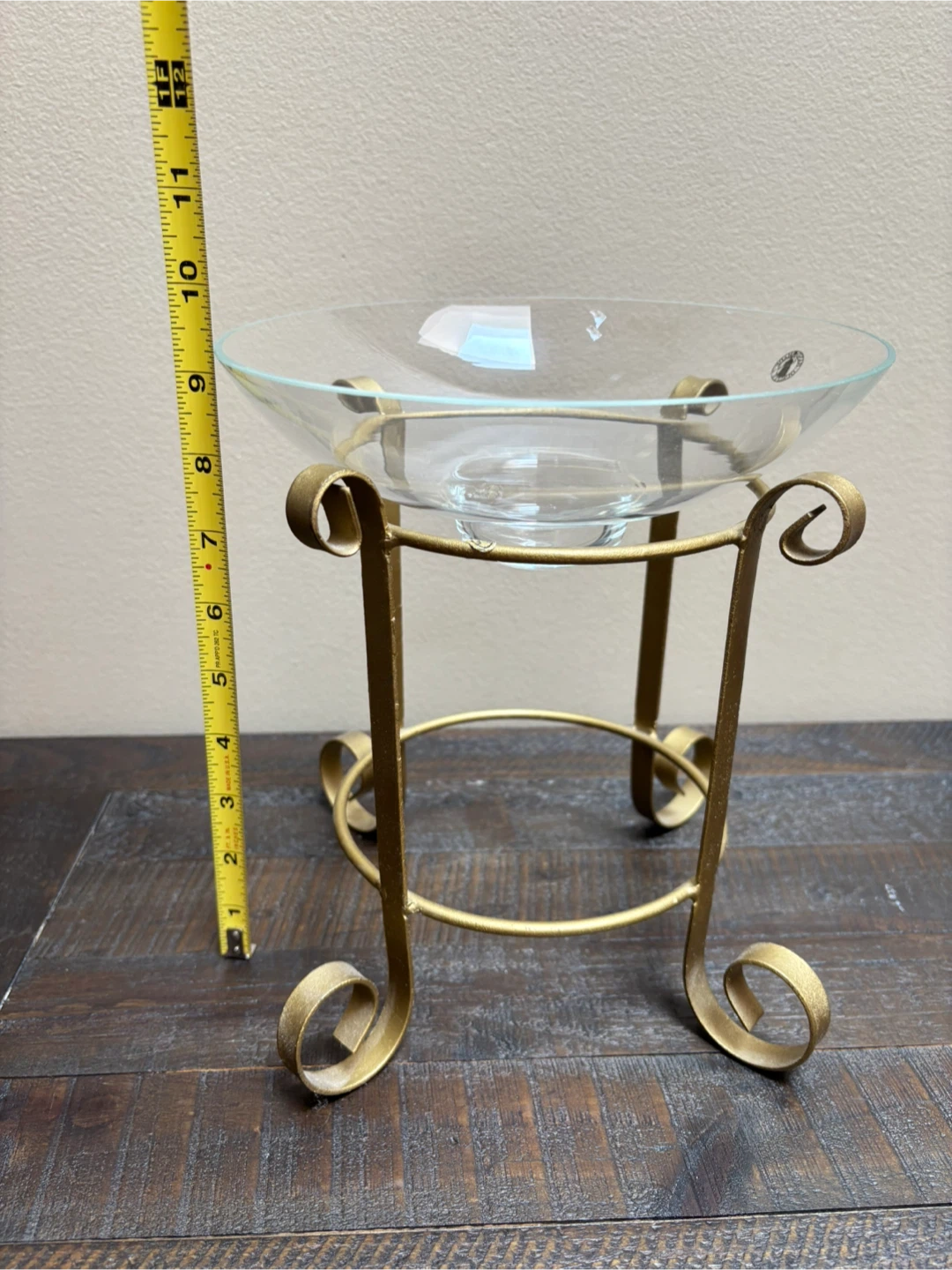Glass and Metal Decorative Bowl - photo 3