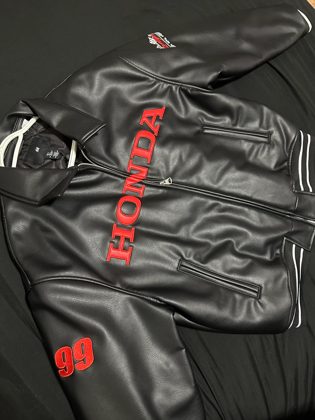 H&M Honda Racing Faux Leather Jacket