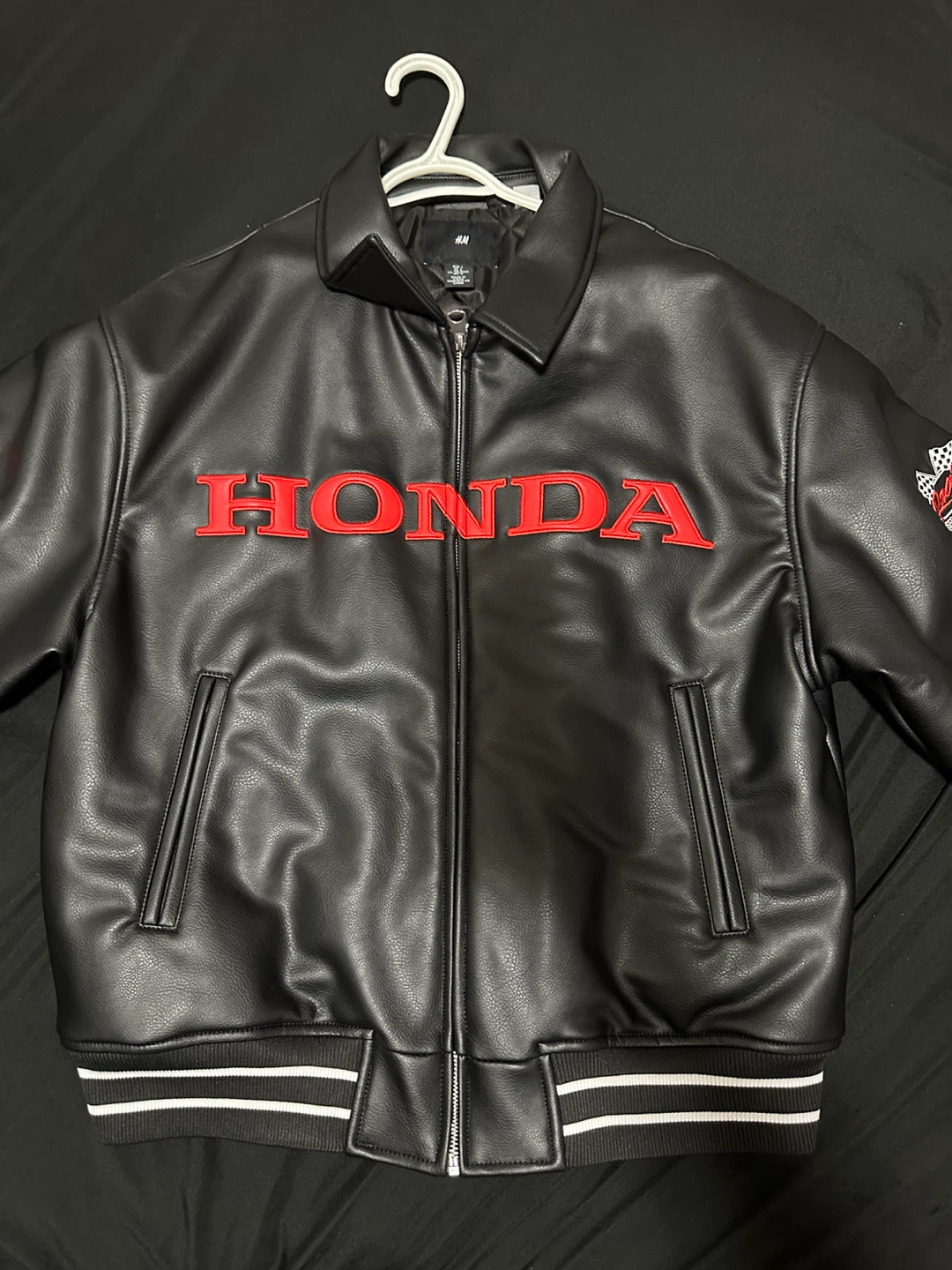 H&M Honda Racing Faux Leather Jacket - photo 3