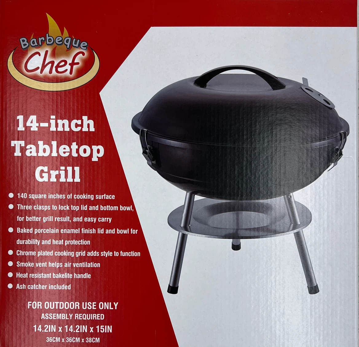 Barbeque Chef 14-inch Tabletop Grill - photo 5