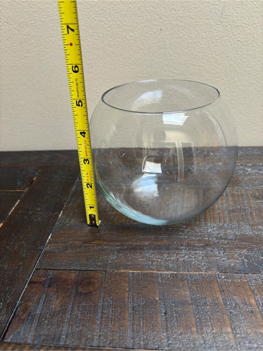 Clear Glass Fish Bowl / Terrarium Vase - photo 2