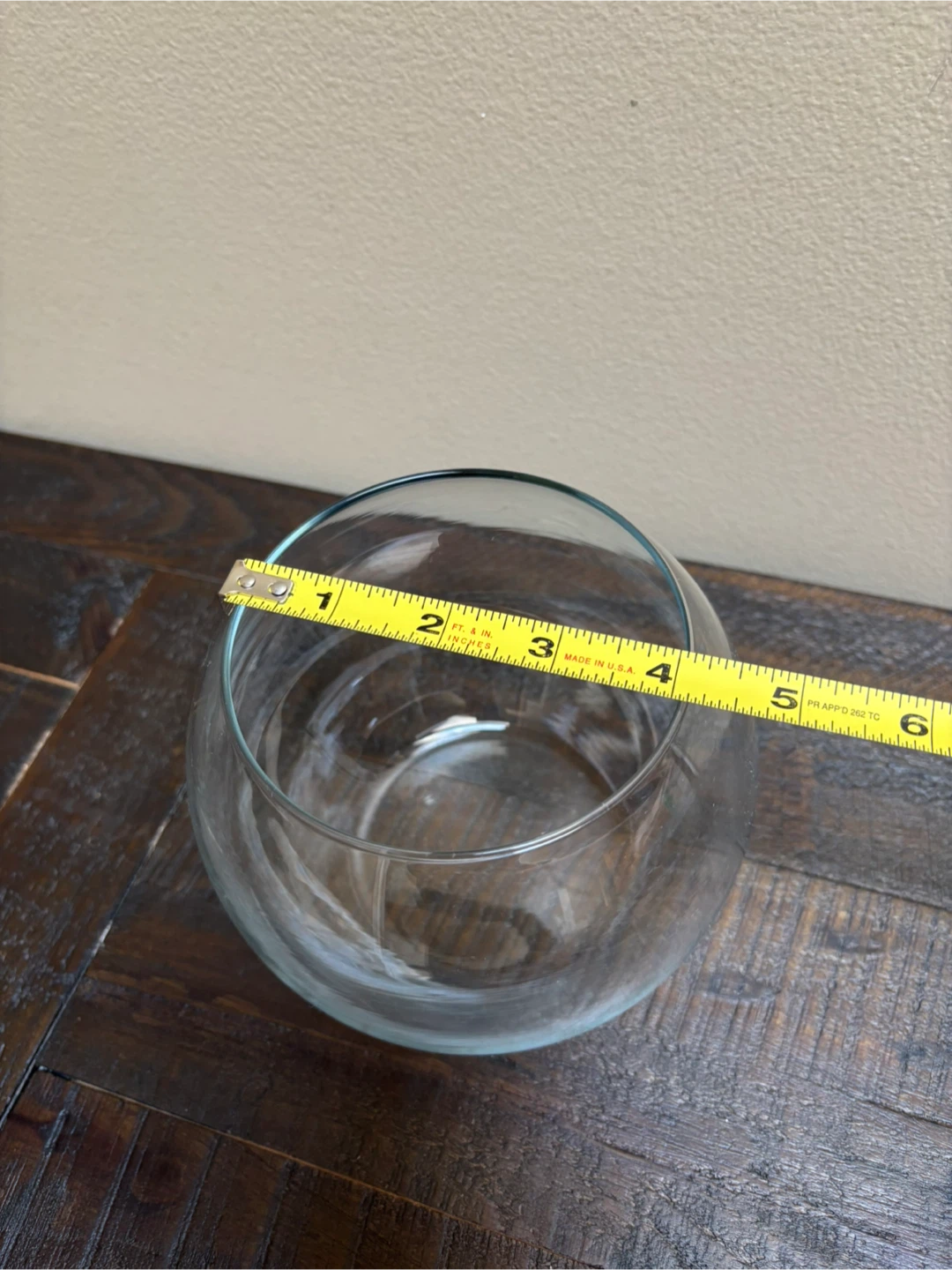 Clear Glass Fish Bowl / Terrarium Vase - photo 3