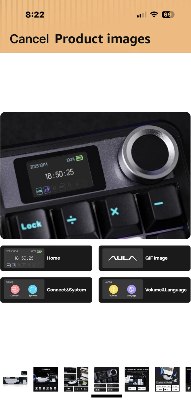 EPOMAKER X Aula F108 Pro Wireless Gaming Keyboard - photo 4