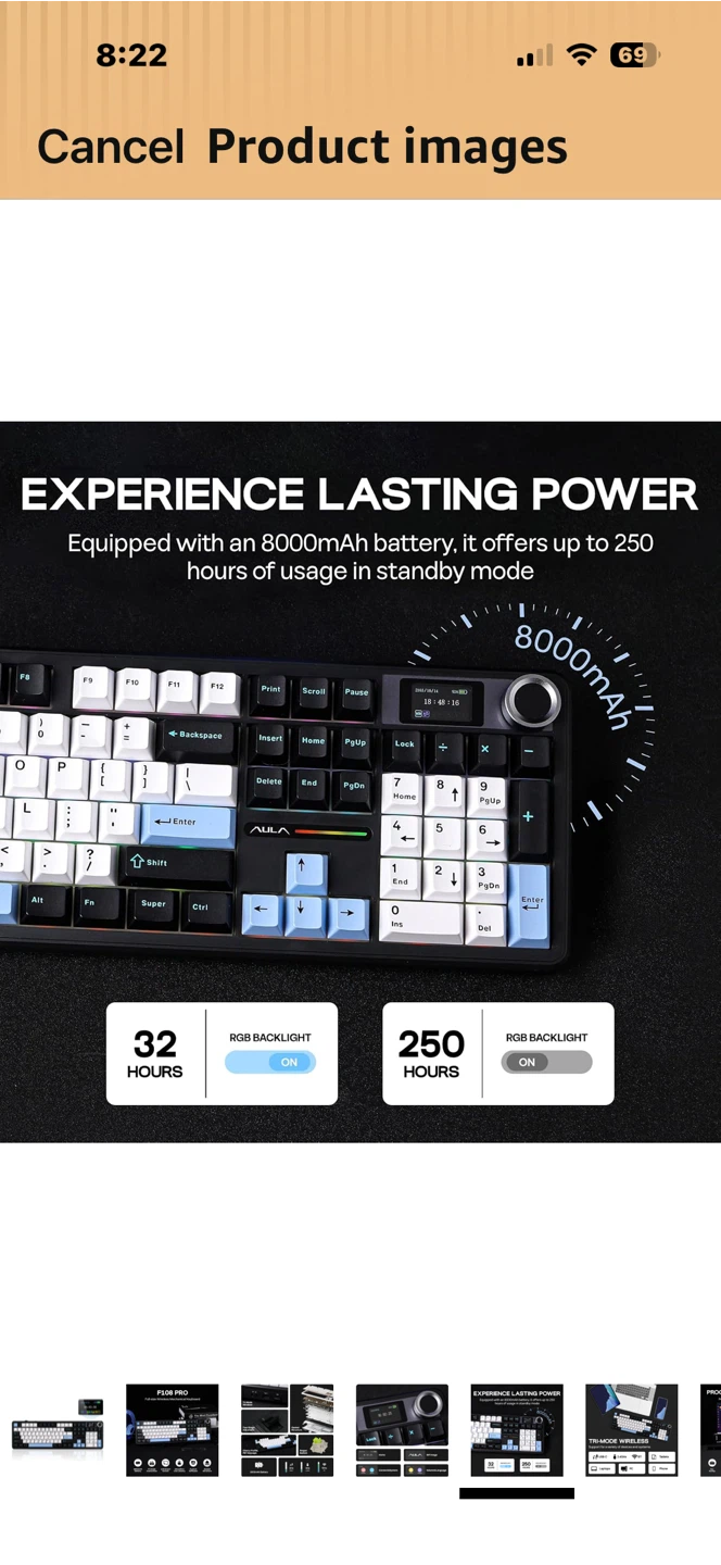 EPOMAKER X Aula F108 Pro Wireless Gaming Keyboard - photo 5