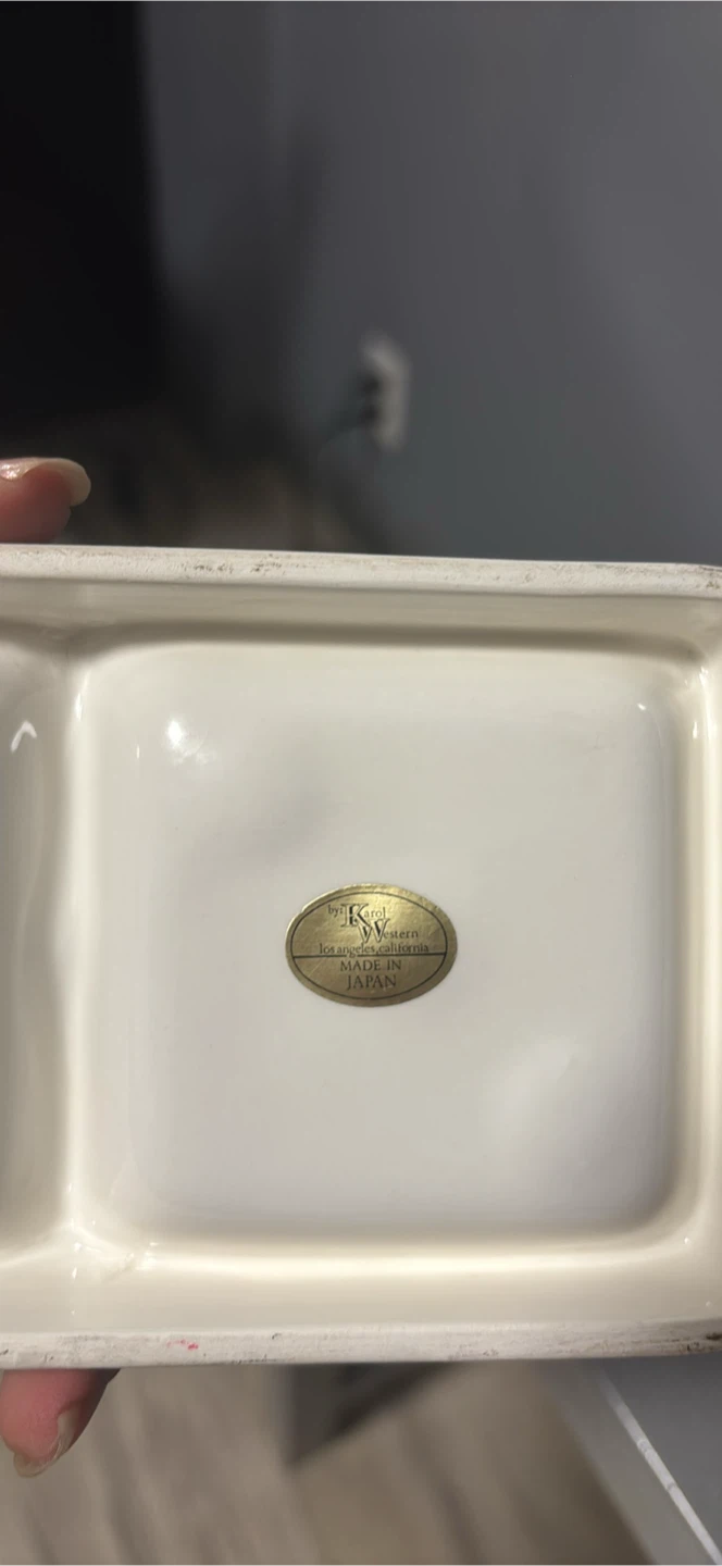 Vintage White Ceramic Ashtray - Las Vegas - photo 3