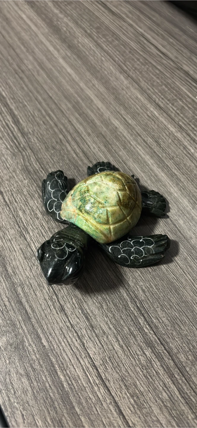 Carved Stone Turtle Figurine from Mexico