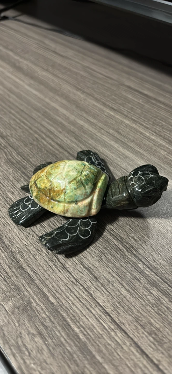 Carved Stone Turtle Figurine from Mexico - photo 2