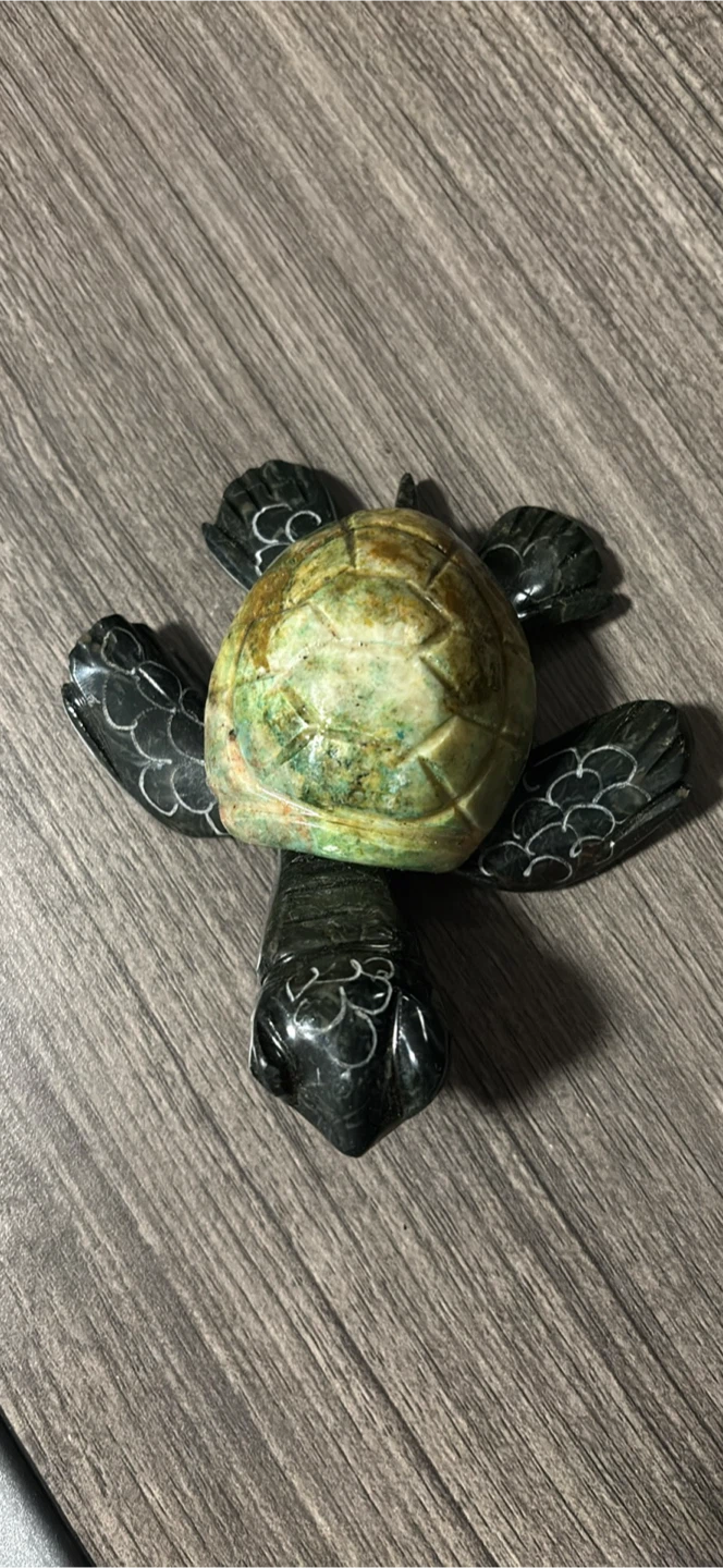 Carved Stone Turtle Figurine from Mexico - photo 3