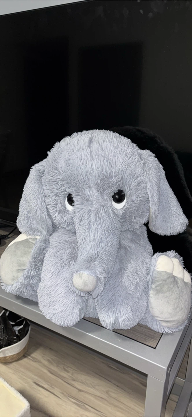 Grey Plush Elephant Toy from Toy factory