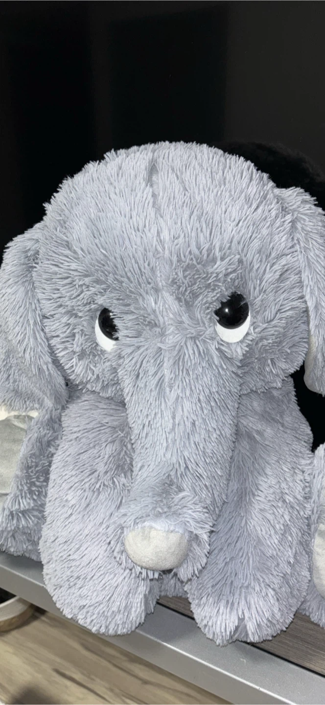 Grey Plush Elephant Toy from Toy factory - photo 2