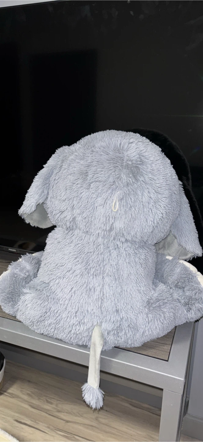 Grey Plush Elephant Toy from Toy factory - photo 3