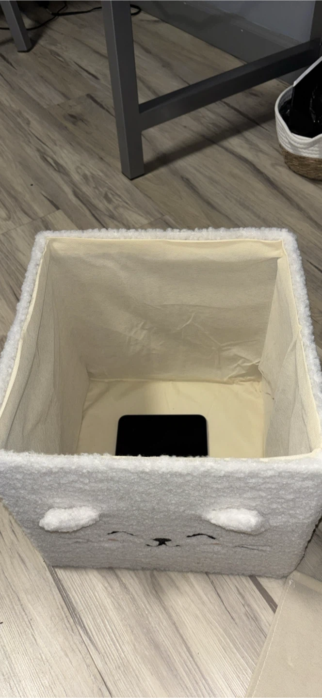 White Cat Storage Ottoman - photo 2