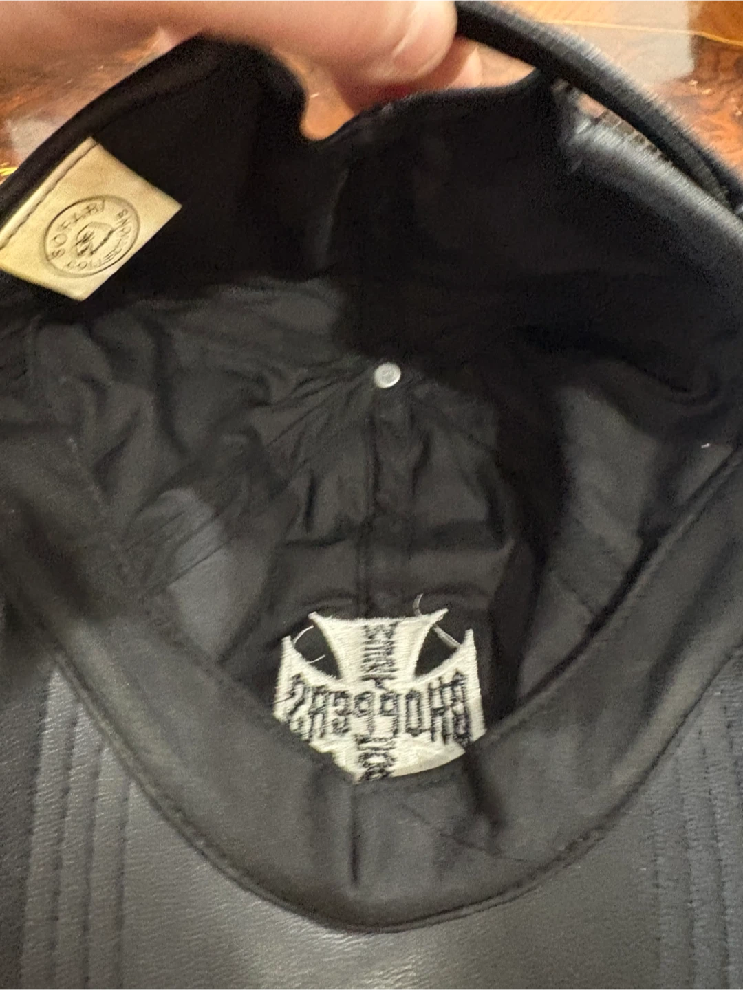 West Coast Choppers Black Lambskin Ball Cap - photo 5