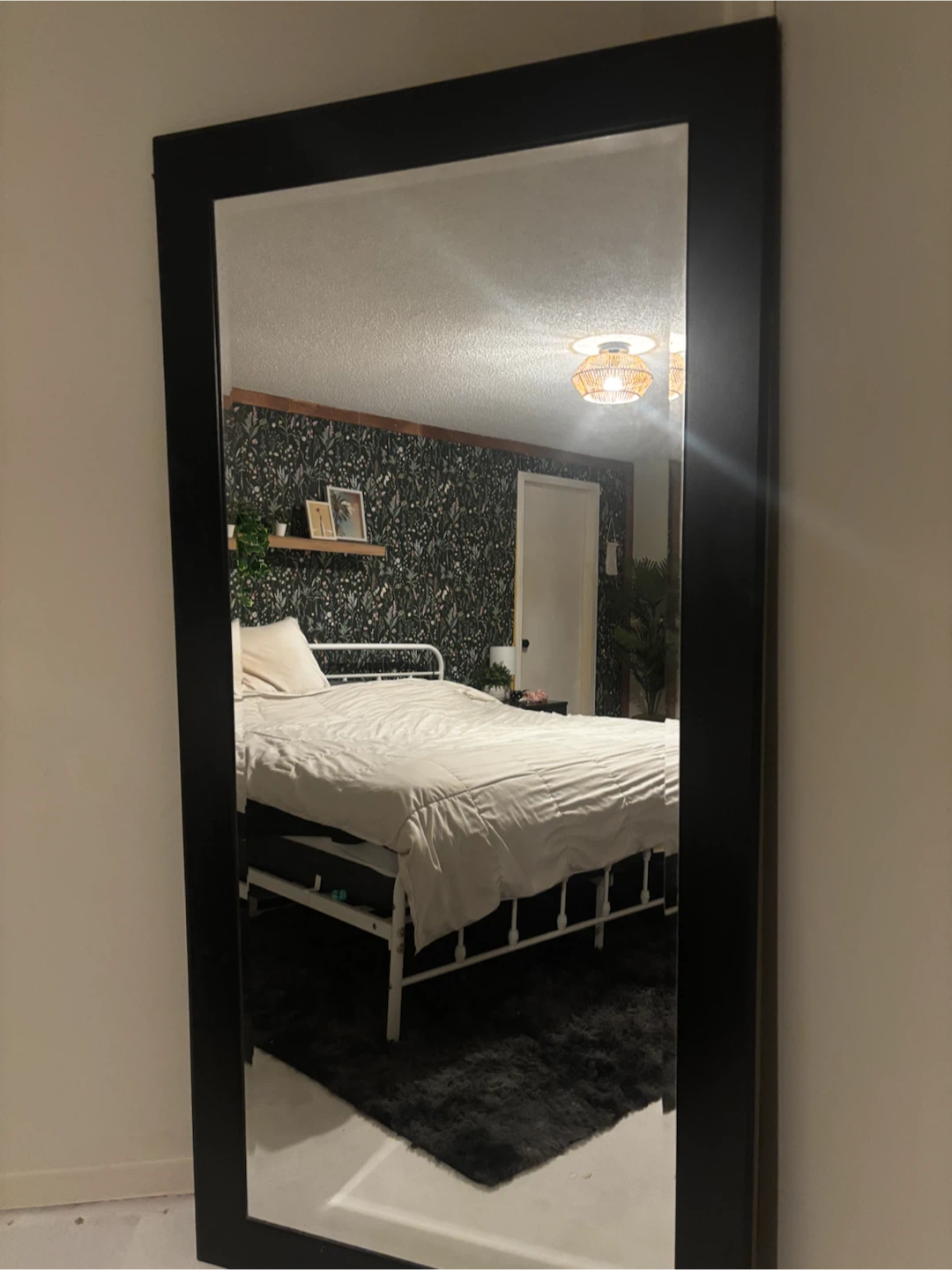 Full Length Black Framed Mirror