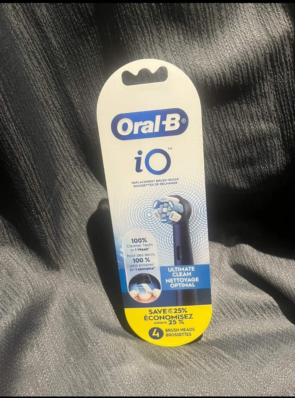 Oral-B iO Ultimate Clean Replacement Brush Heads - 4 Count
