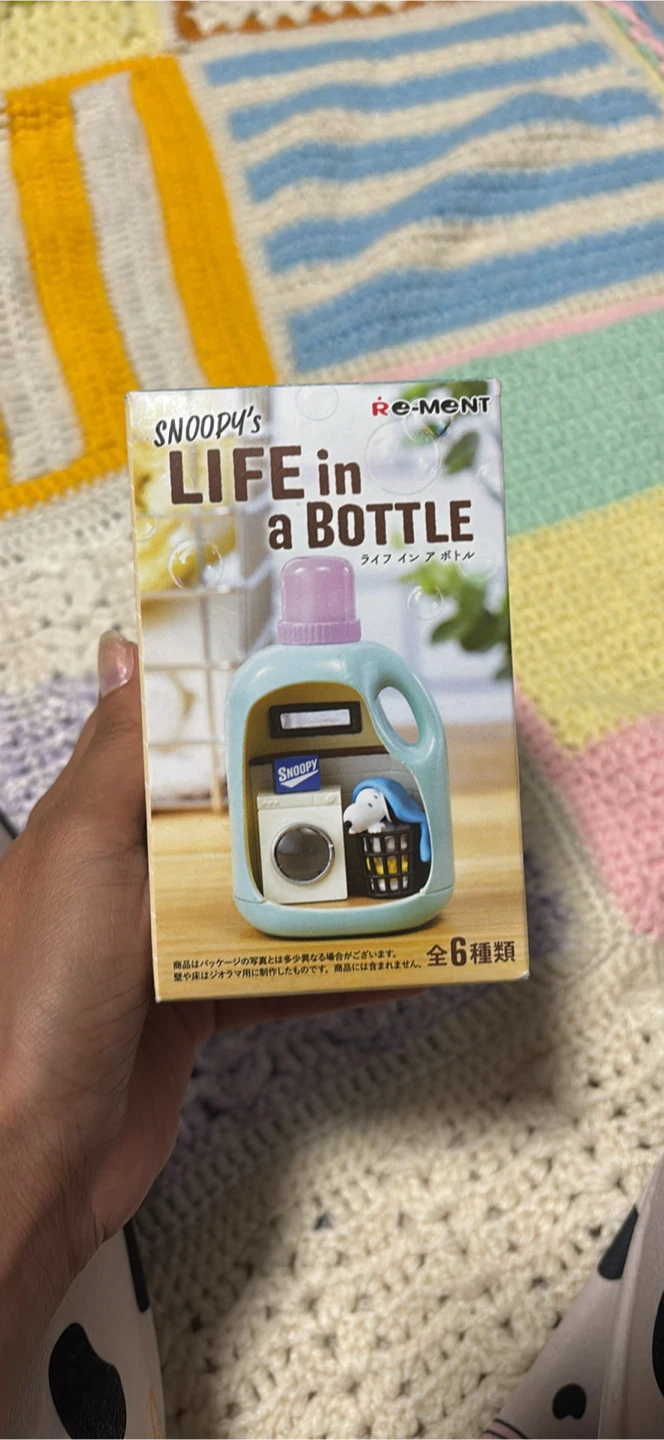 Re-Ment Snoopy's Life in a Bottle Miniature - Laundry Detergent