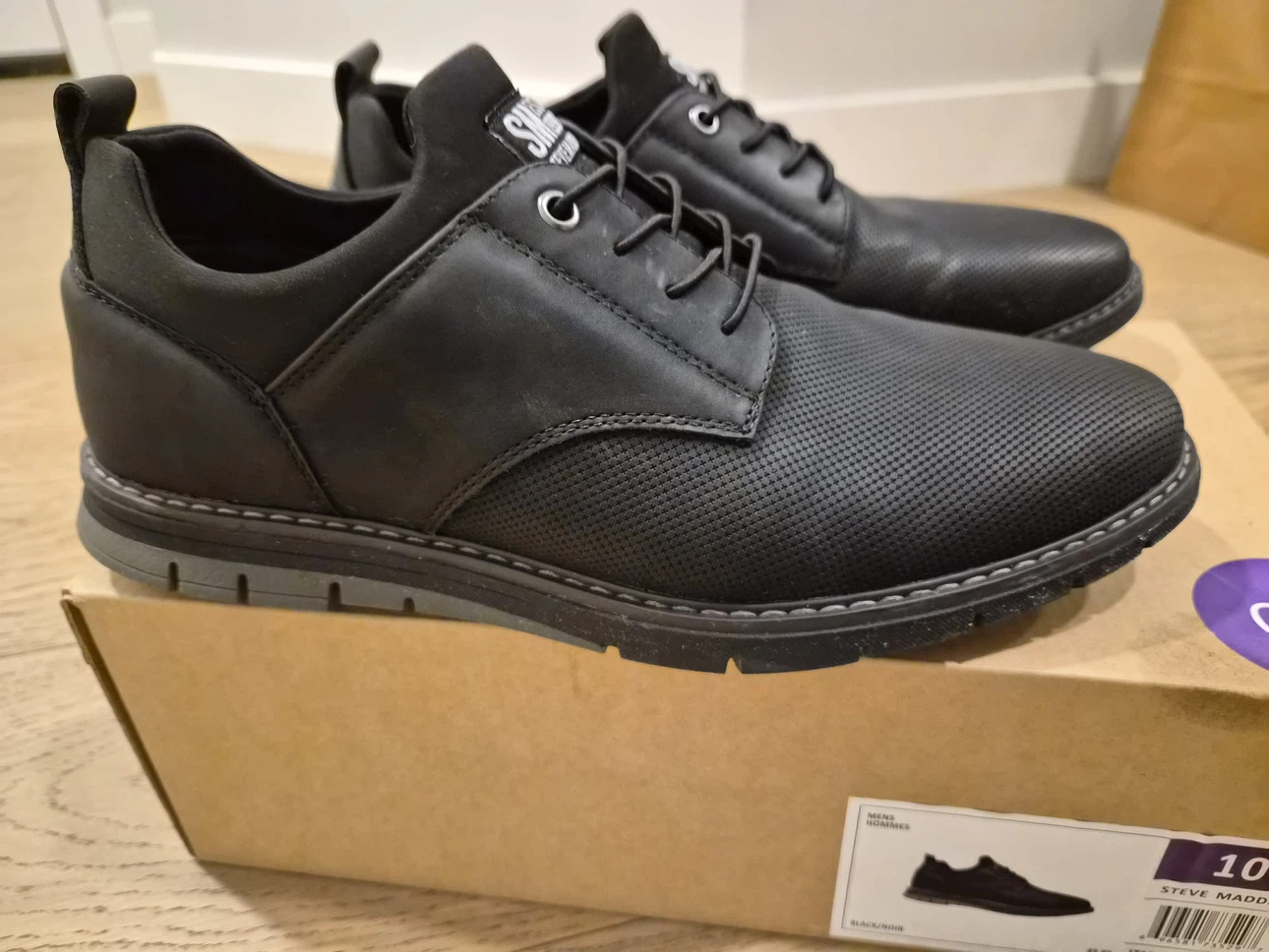 Steve Madden Men's Black Dress Shoes Size 10