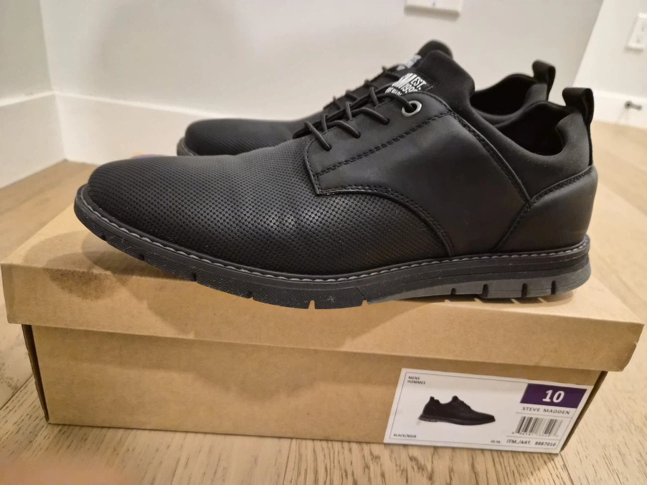 Steve Madden Men's Black Dress Shoes Size 10 - photo 2