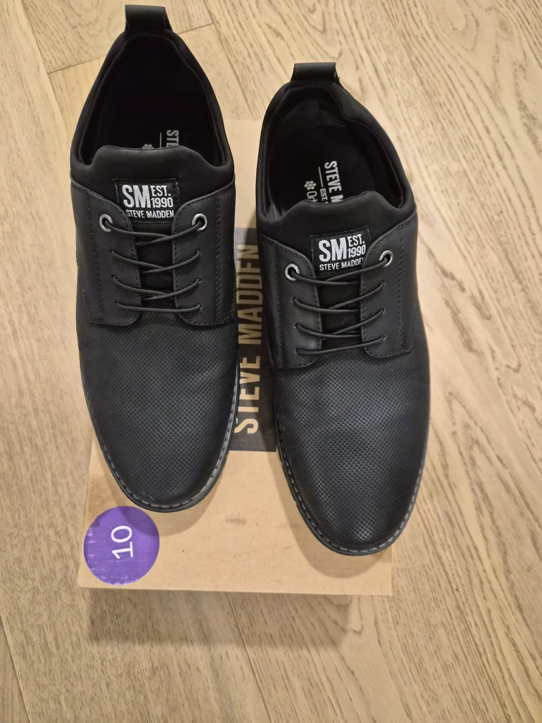 Steve Madden Men's Black Dress Shoes Size 10 - photo 3