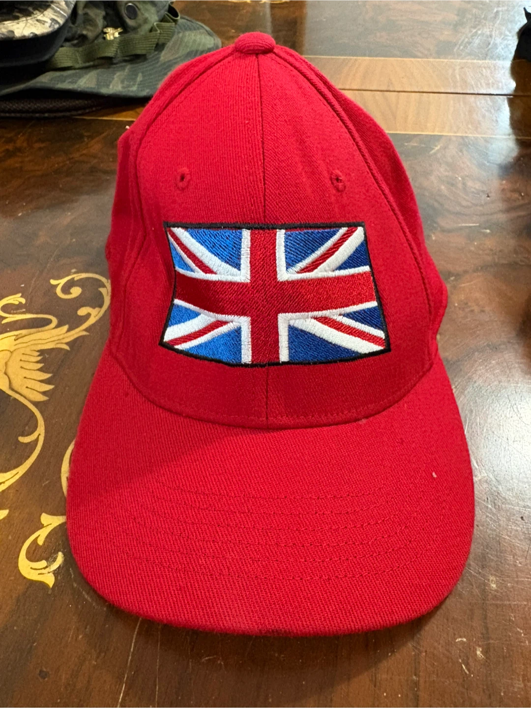 One Fit Red Union Jack Baseball Cap