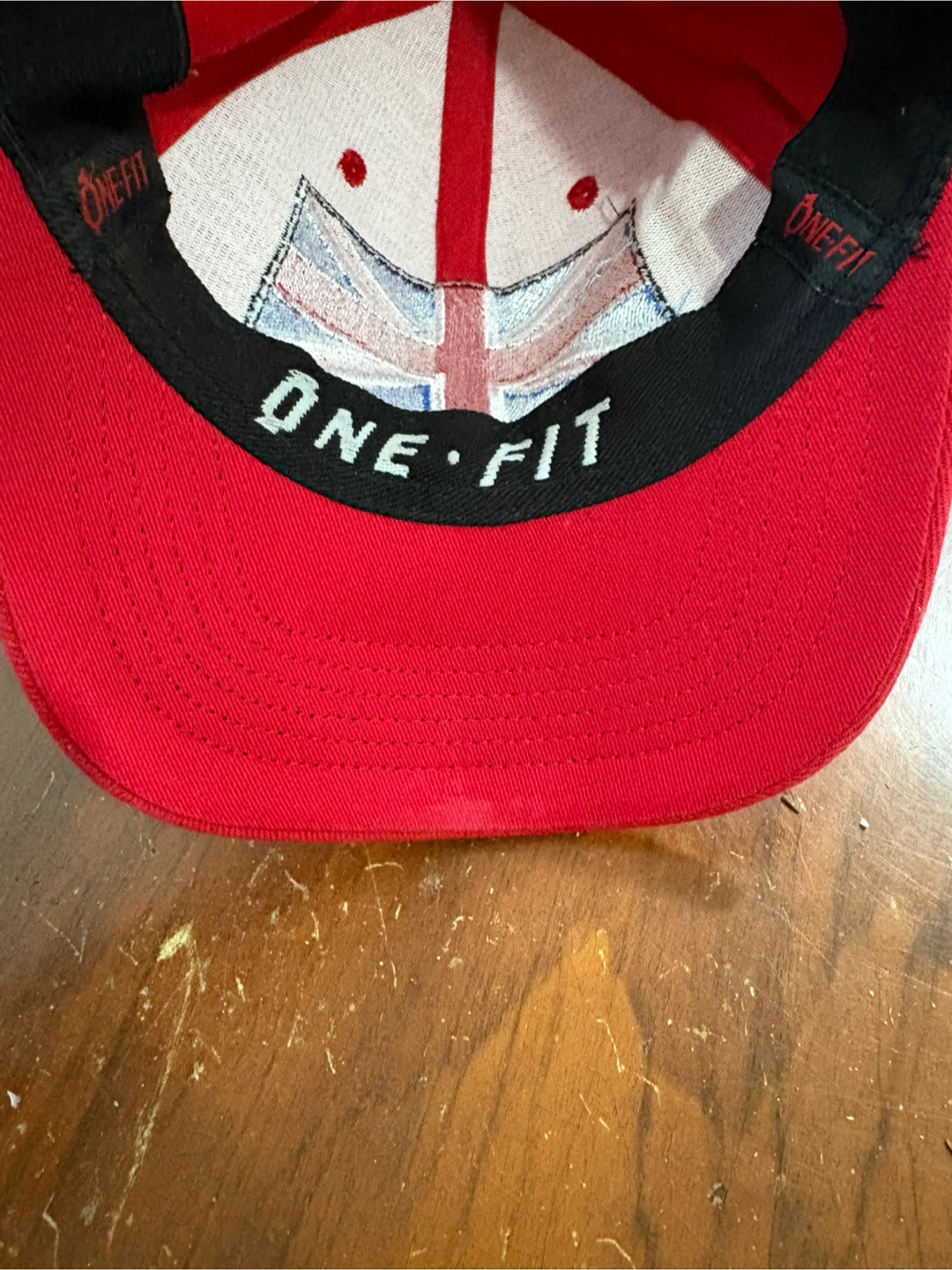 One Fit Red Union Jack Baseball Cap - photo 4
