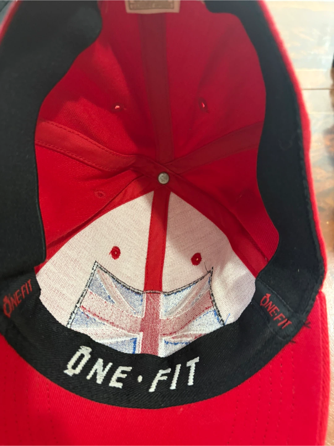 One Fit Red Union Jack Baseball Cap - photo 5