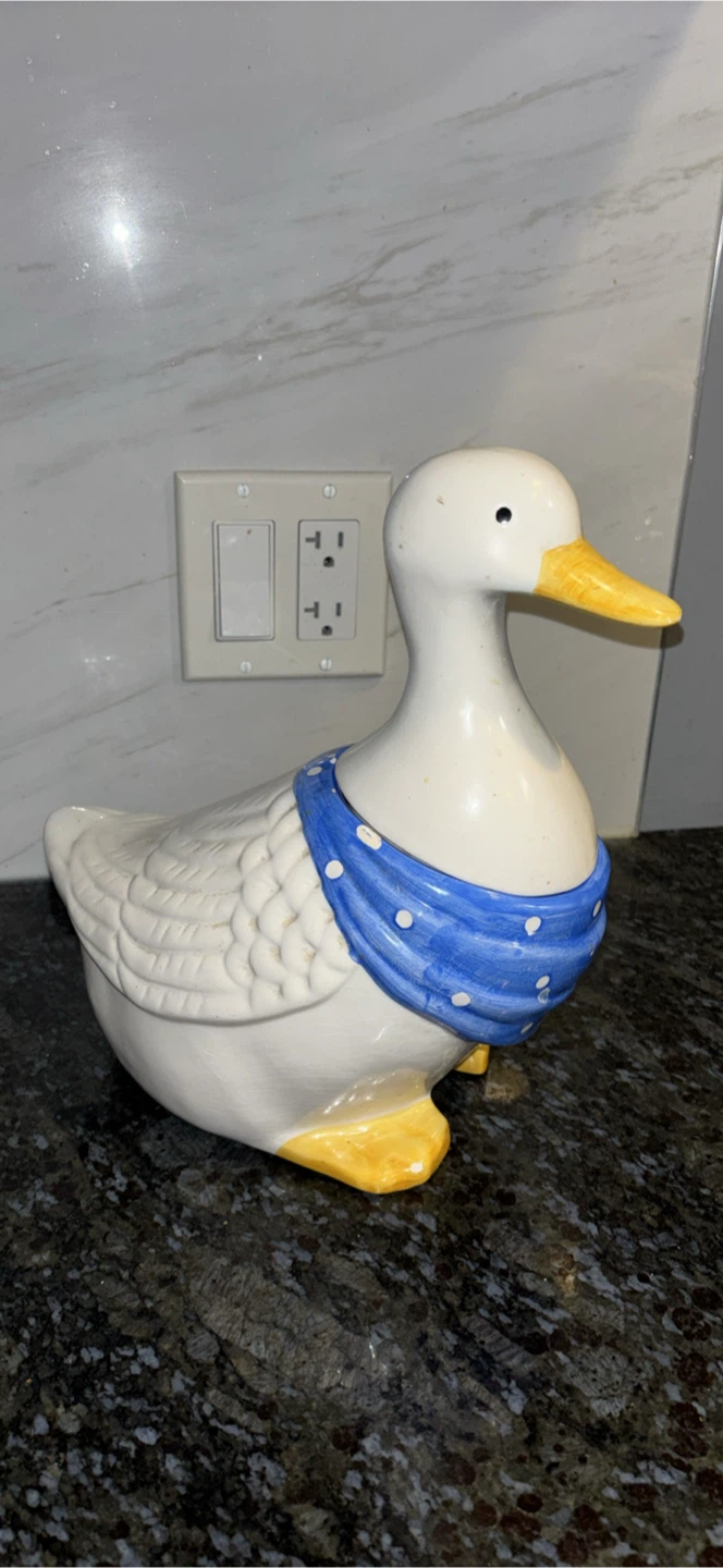 Vintage Ceramic Duck Cookie Jar