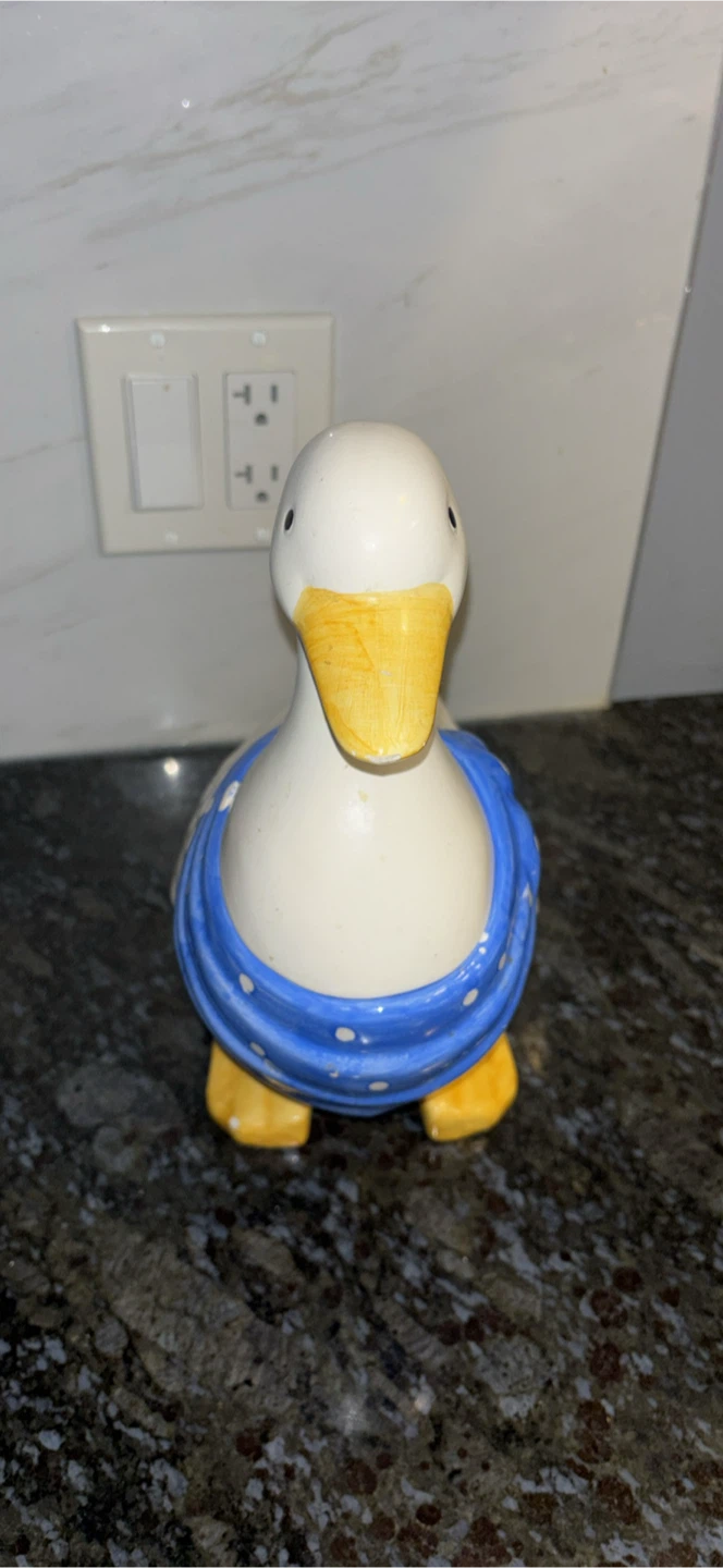 Vintage Ceramic Duck Cookie Jar - photo 3