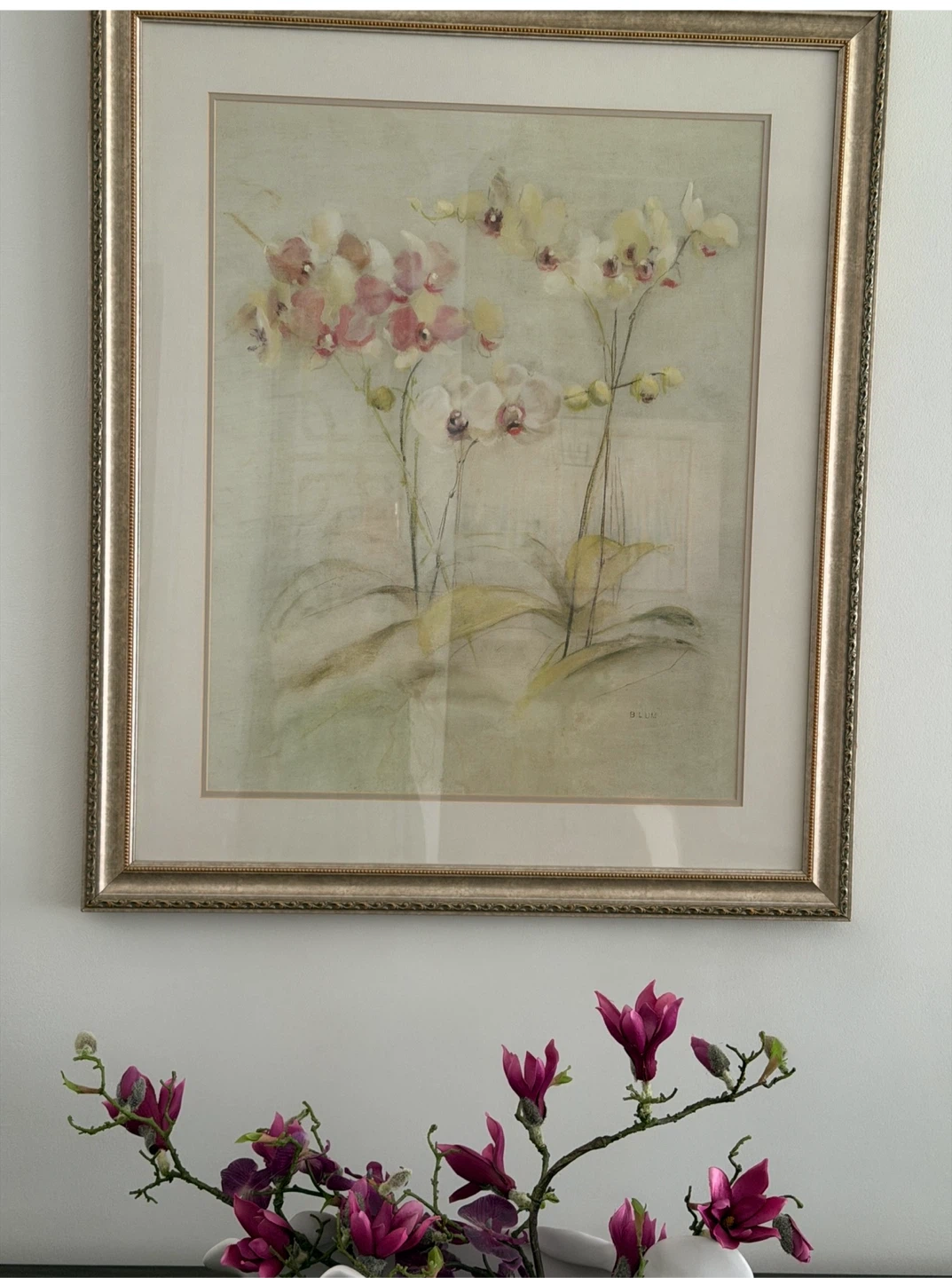 B. Lum Framed Orchid Print