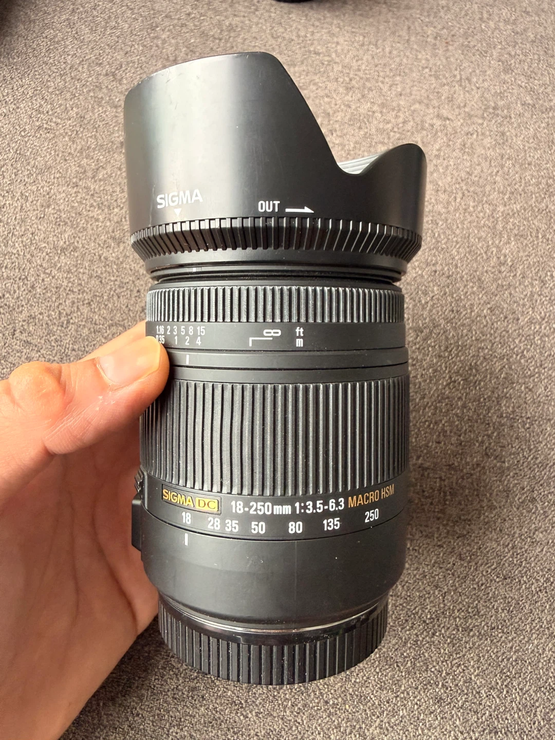 Sigma DC 18-250mm 1:3.5-6.3 Macro HSM Lens