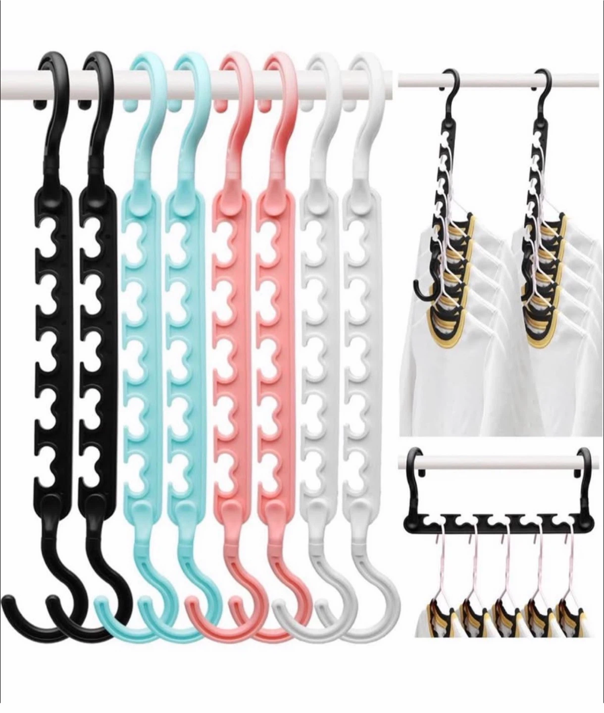 Space Saving Closet Hanger Organizers - photo 2