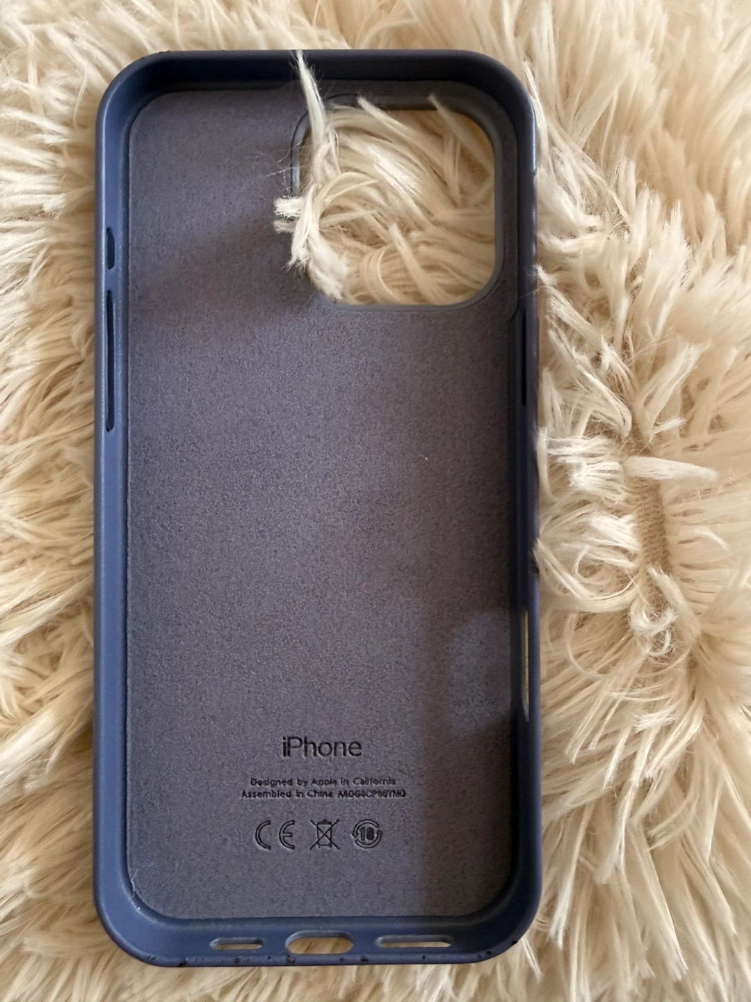 iPhone 16 Pro max Case - Blue Leather - photo 3