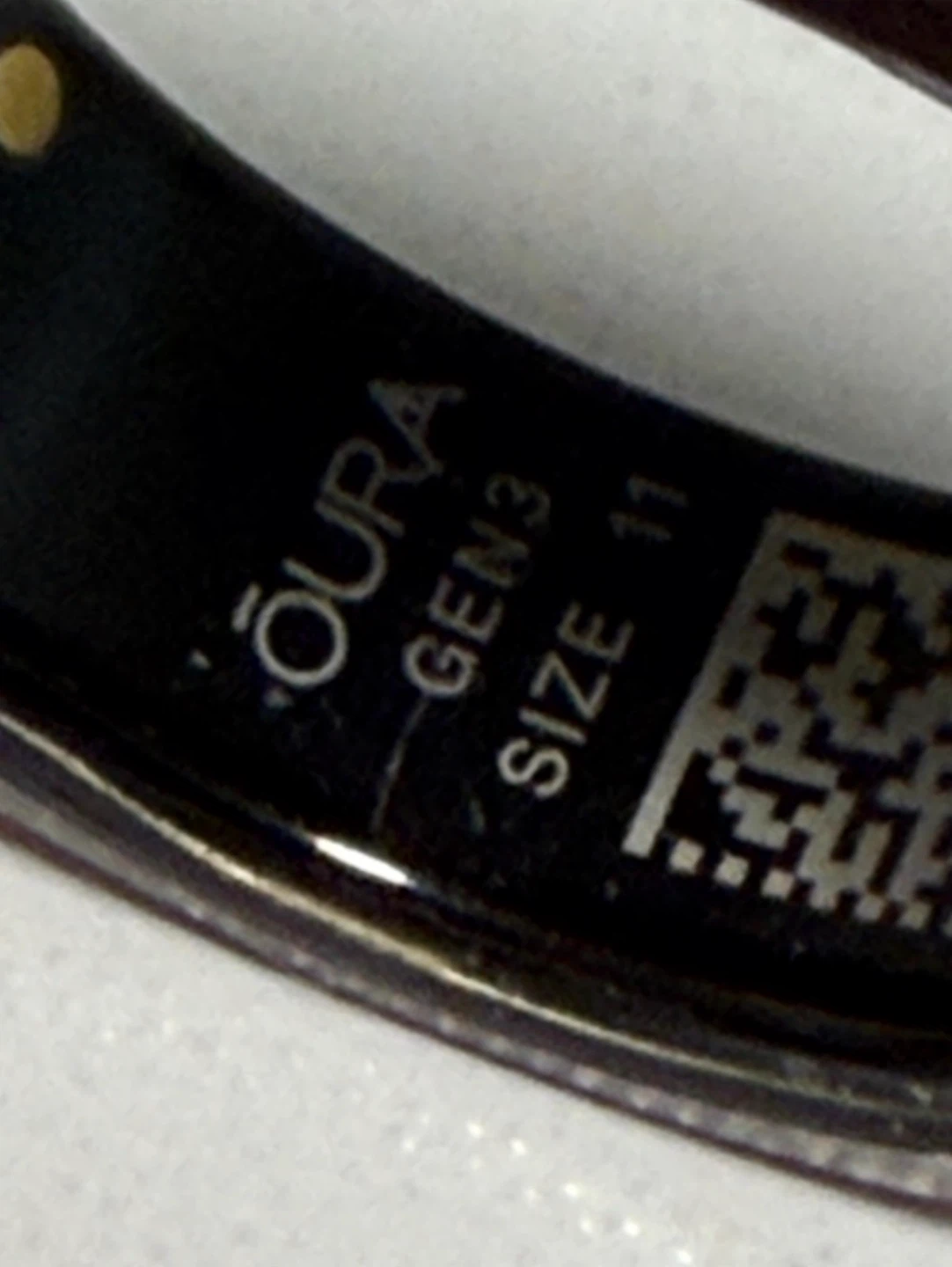 Oura Ring Gen 3 in Stealth matte black finish, size 11 - photo 4