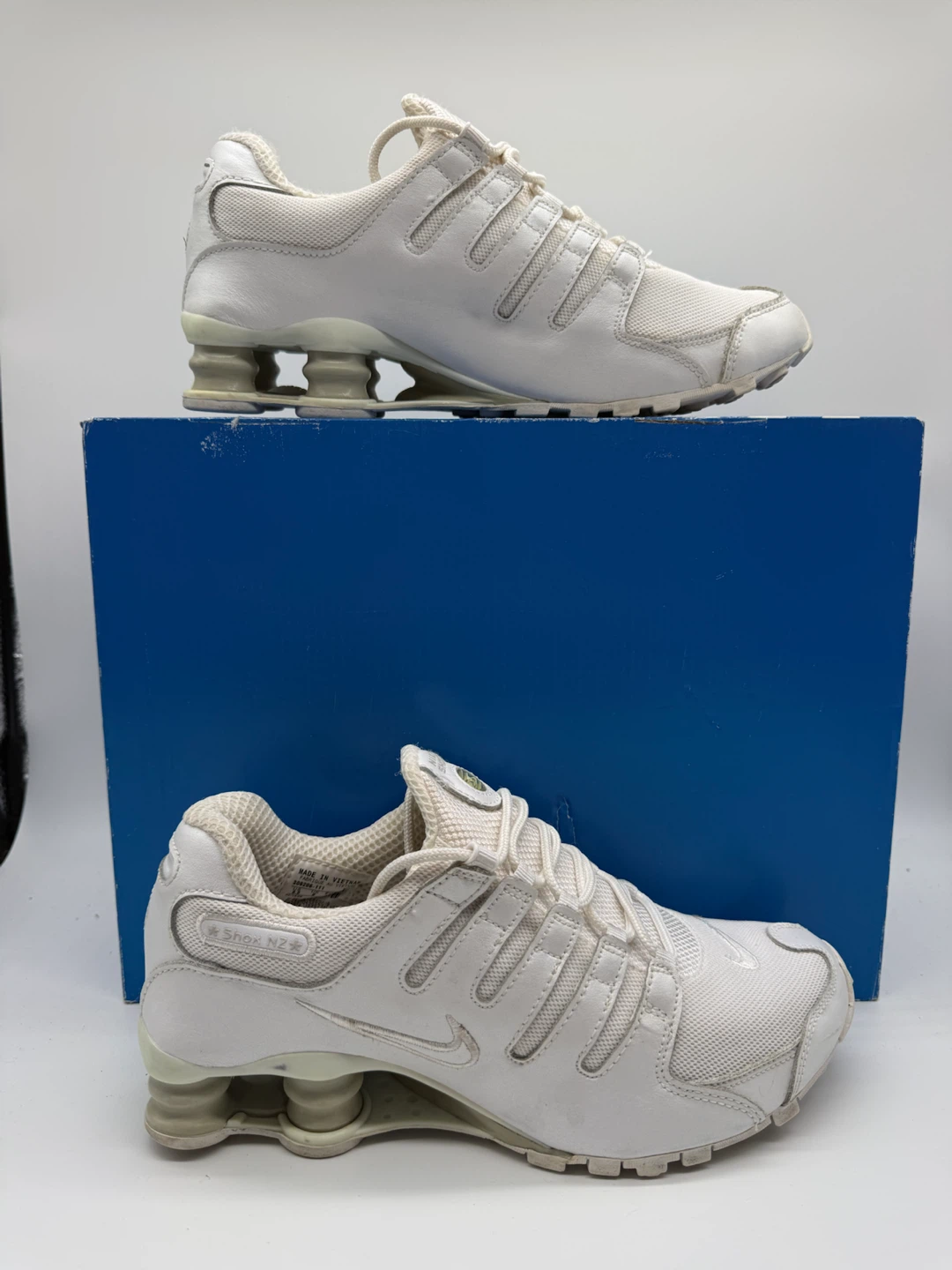 Nike Shox NZ White Silver Women’s Athletic Sneakers Size US 8,5 - photo 2