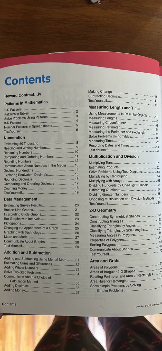 Nelson Grade 5 math book