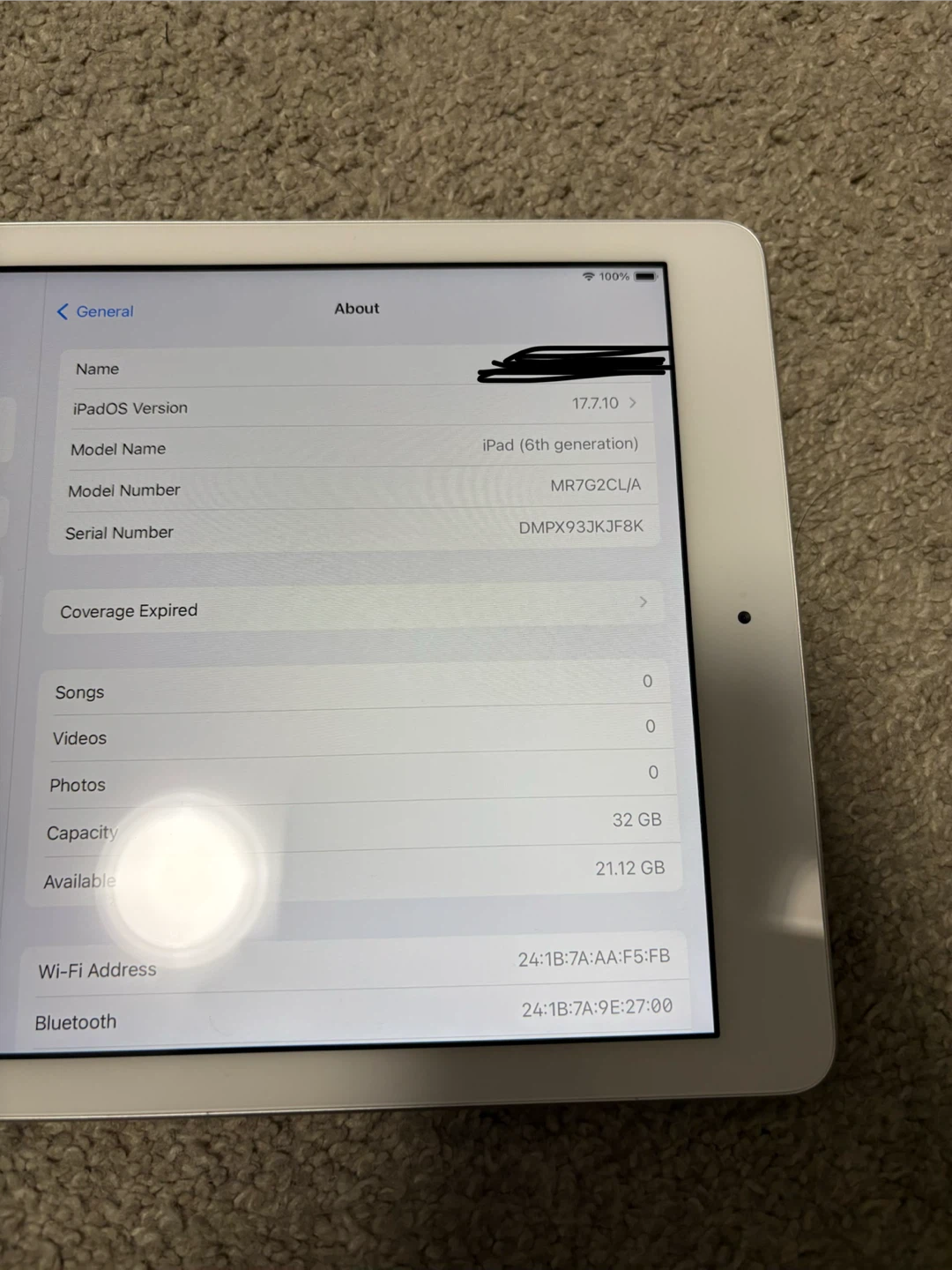 Apple iPad (6th generation)