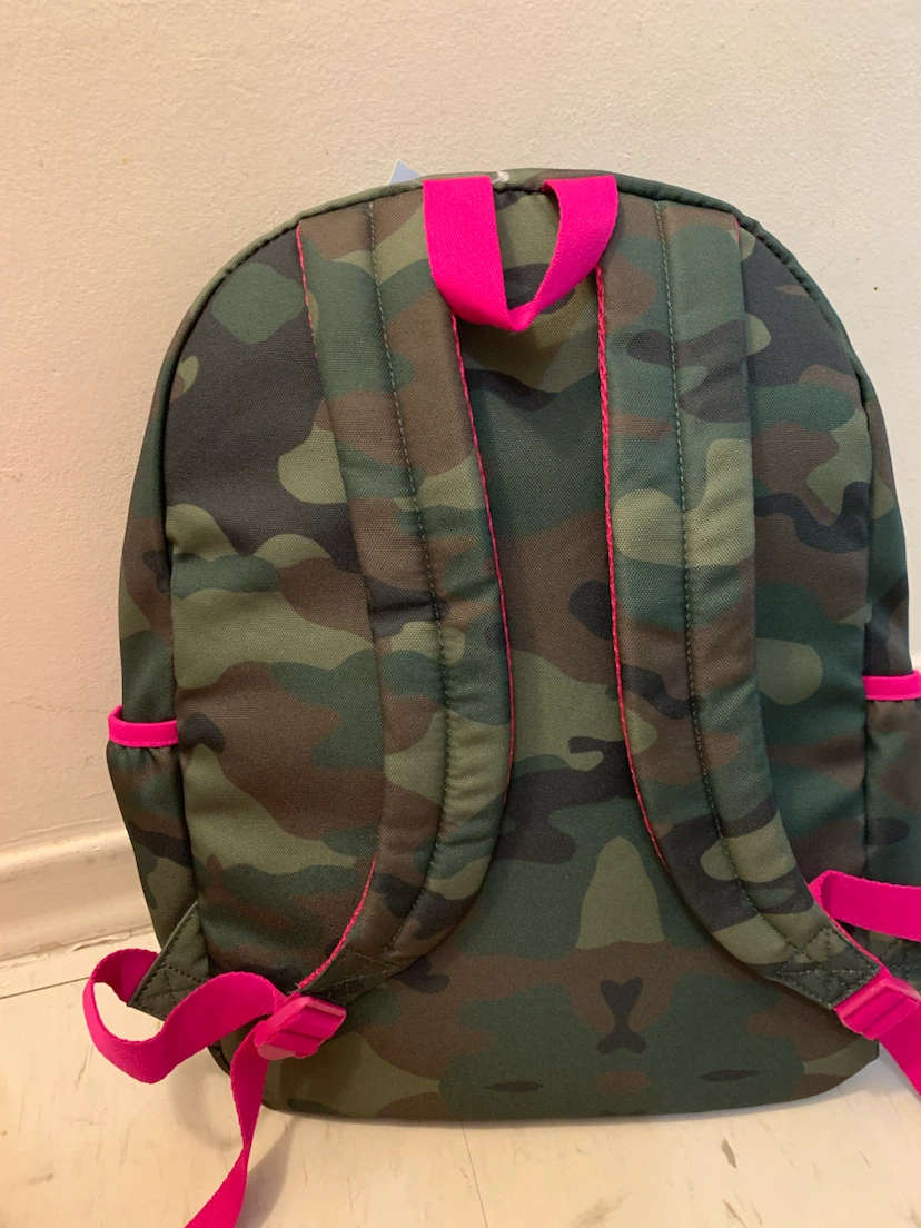 Camo Backpack with Pink Accents - photo 2
