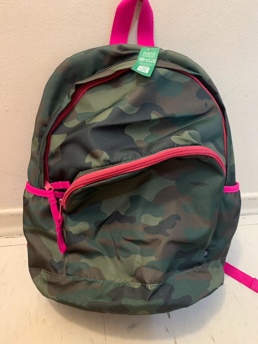Camo Backpack with Pink Accents - photo 3